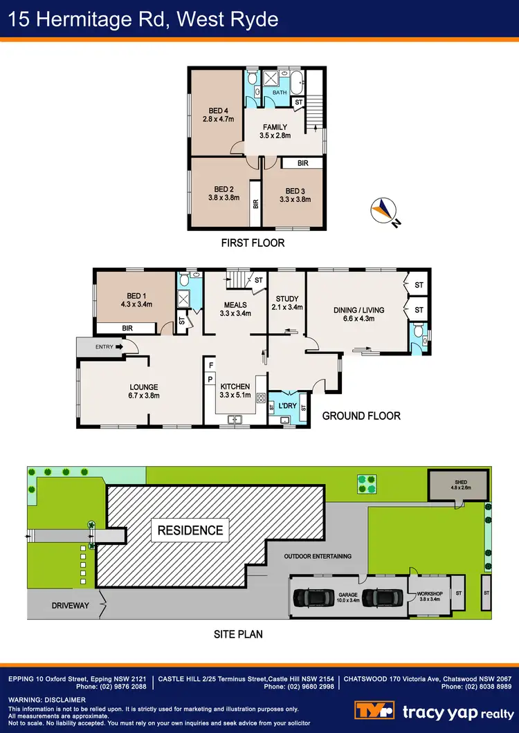 Floorplan of Homely house listing, 15 Hermitage Road, West Ryde NSW 2114