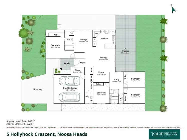 Floorplan of Homely house listing, 5 Hollyhock Crescent, Noosa Heads QLD 4567