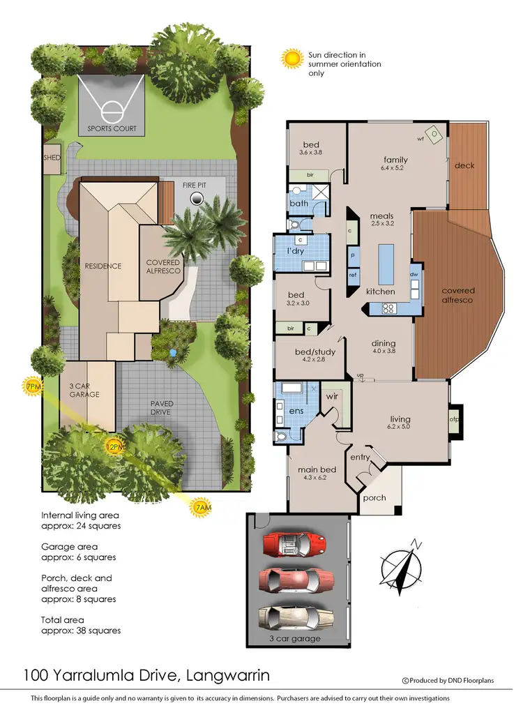 Floorplan of Homely house listing, 100 Yarralumla Drive, Langwarrin VIC 3910