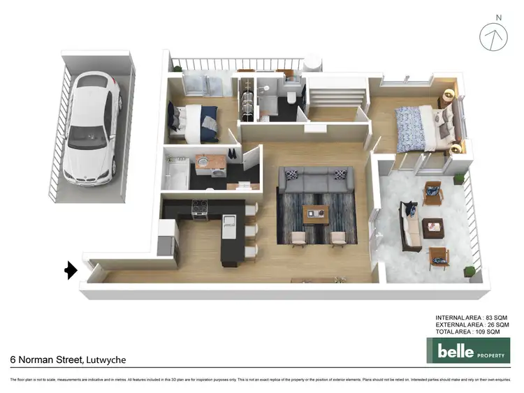 Floorplan of Homely apartment listing, 3/6 Norman Street, Lutwyche QLD 4030