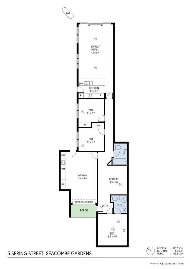 Floorplan of Homely house listing, 5 Spring Street, Seacombe Gardens SA 5047
