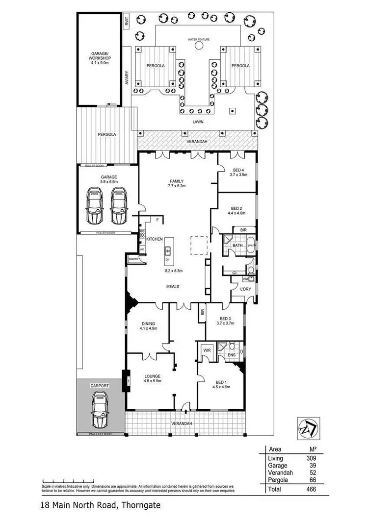 Floorplan of Homely house listing, 18 Main North Road, Thorngate SA 5082
