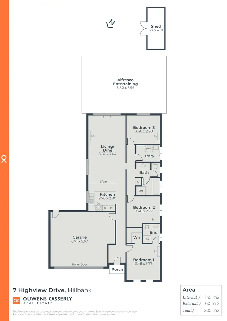 Floorplan of Homely house listing, 7 Highview Drive, Hillbank SA 5112