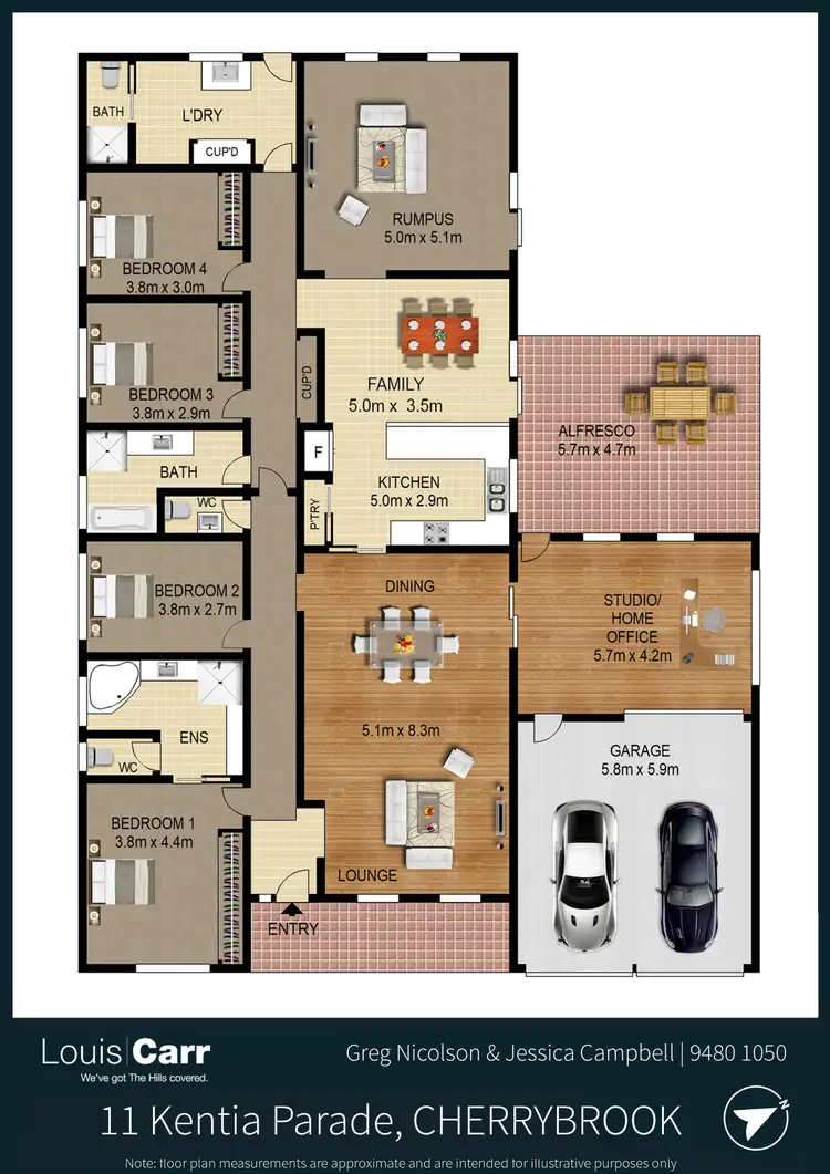Floorplan of Homely house listing, 11 Kentia Parade, Cherrybrook NSW 2126
