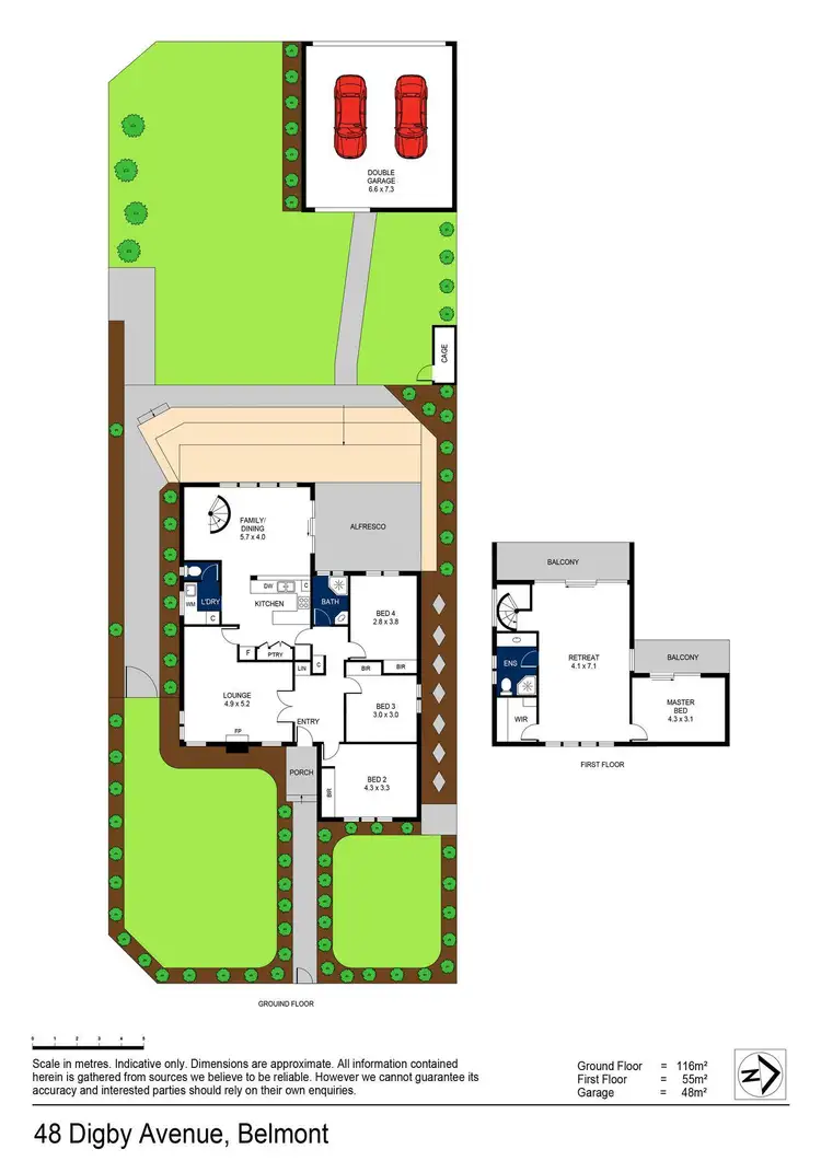 Floorplan of Homely house listing, 48 Digby Avenue, Belmont VIC 3216