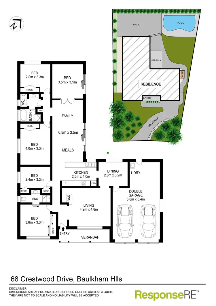 Floorplan of Homely house listing, 68 Crestwood Drive, Baulkham Hills NSW 2153