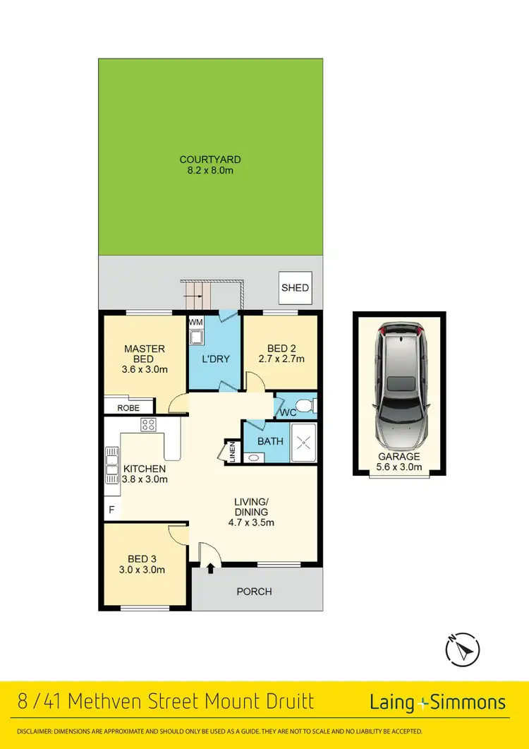 Floorplan of Homely villa listing, 8/41 Methven Street, Mount Druitt NSW 2770