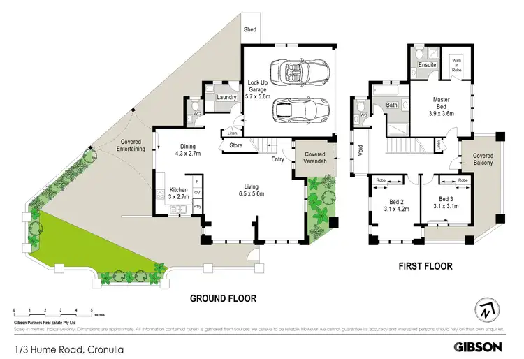 Floorplan of Homely townhouse listing, 1/3 Hume Road, Cronulla NSW 2230