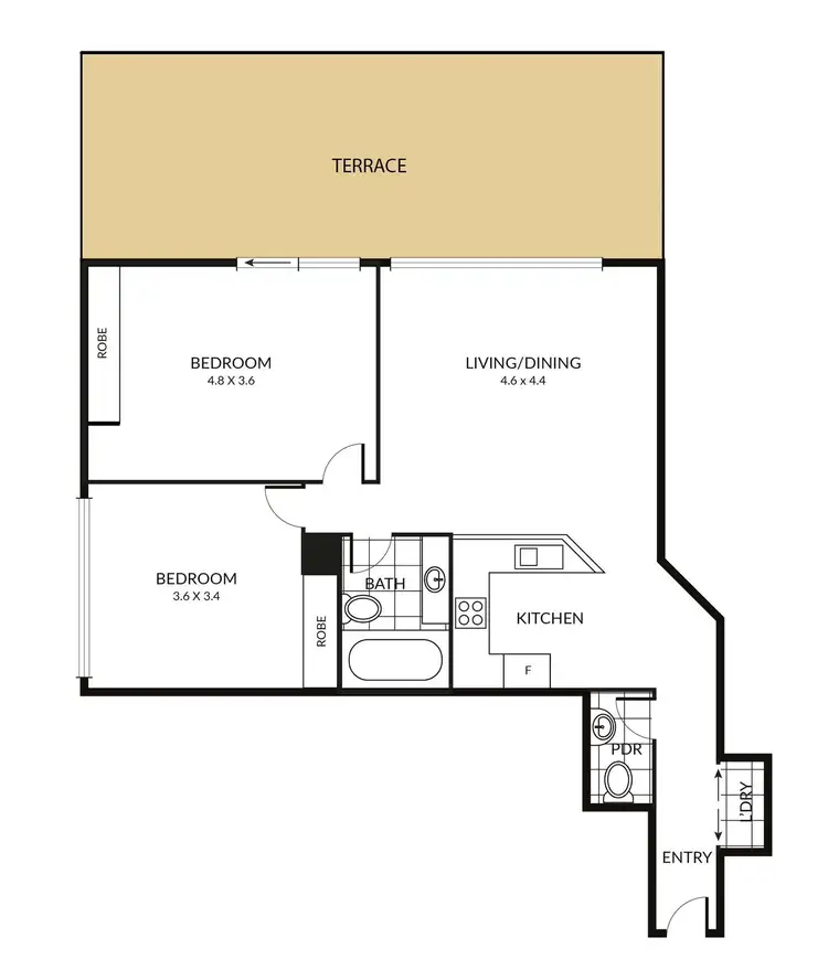 Floorplan of Homely apartment listing, 612/222 Russell Street, Melbourne VIC 3000