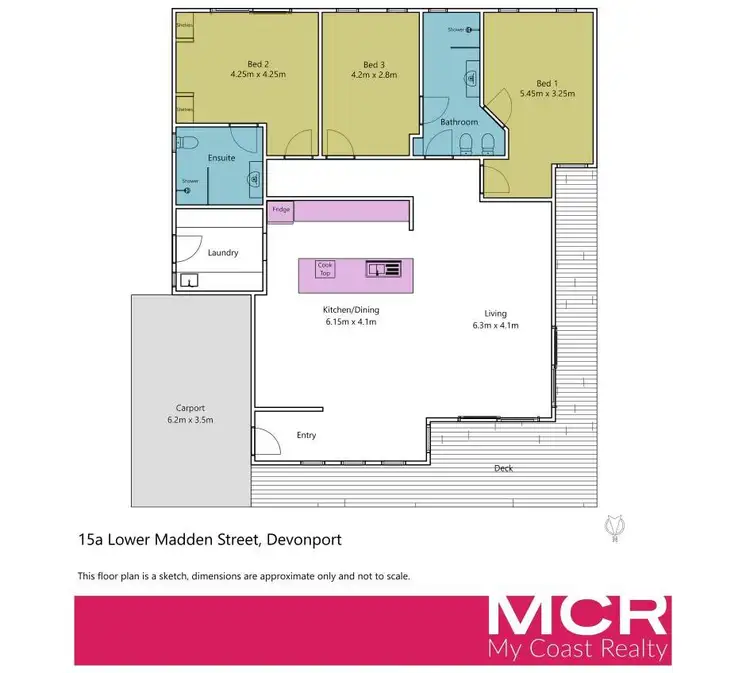Floorplan of Homely house listing, 15a Lower Madden Street, Devonport TAS 7310