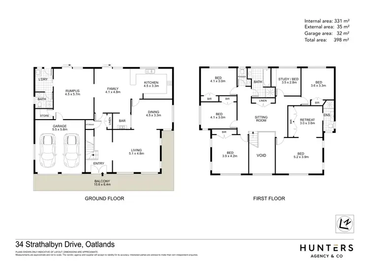 Floorplan of Homely house listing, 34 Strathalbyn Drive, Oatlands NSW 2117