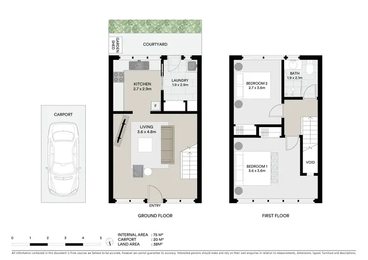 Floorplan of Homely unit listing, 2/21 Albert Terrace, Belmont VIC 3216