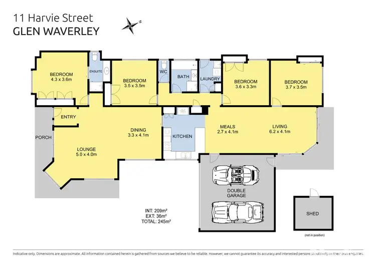 Floorplan of Homely house listing, 11 Harvie Street, Glen Waverley VIC 3150