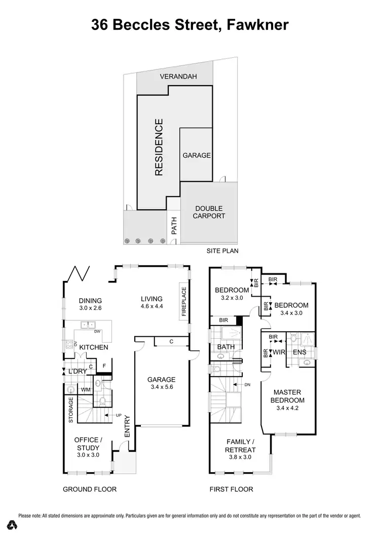 Floorplan of Homely house listing, 36 Beccles Street, Fawkner VIC 3060
