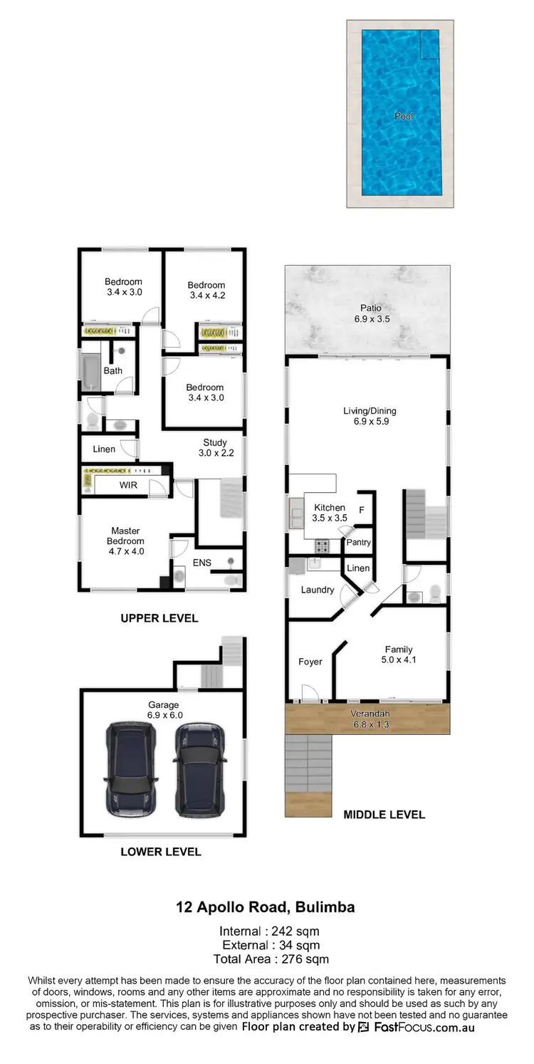 Floorplan of Homely house listing, 12 Apollo Road, Bulimba QLD 4171