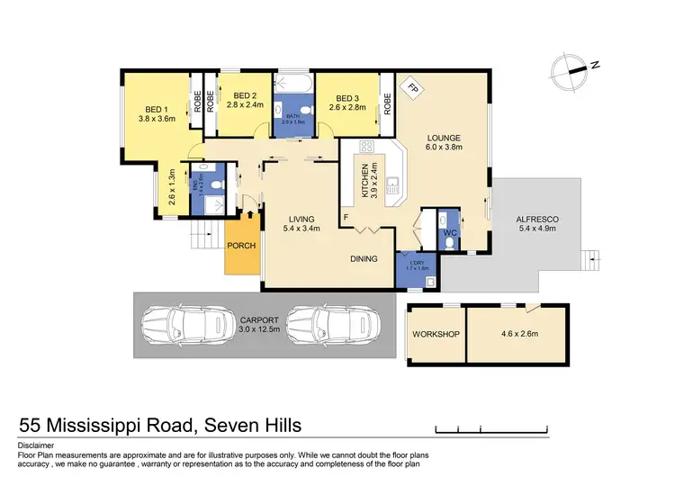 Floorplan of Homely house listing, 55 Mississippi Road, Seven Hills NSW 2147