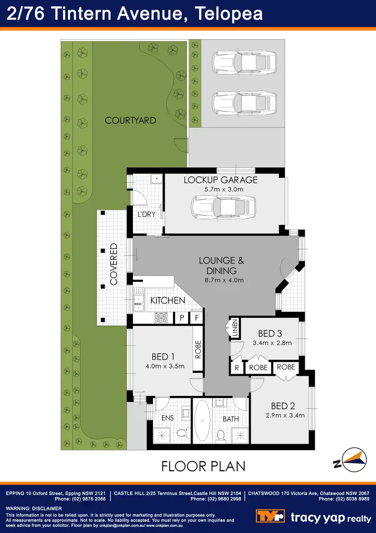 Floorplan of Homely villa listing, 2/76 Tintern Avenue, Telopea NSW 2117
