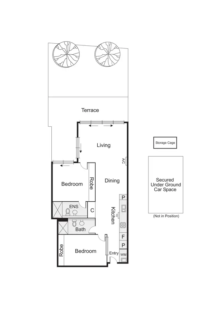 Floorplan of Homely apartment listing, G06/88 Dow Street, Port Melbourne VIC 3207