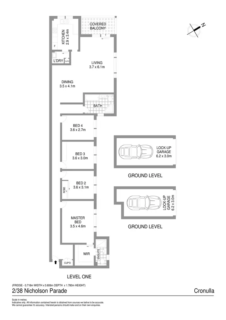 Floorplan of Homely apartment listing, 2/38 Nicholson Parade, Cronulla NSW 2230