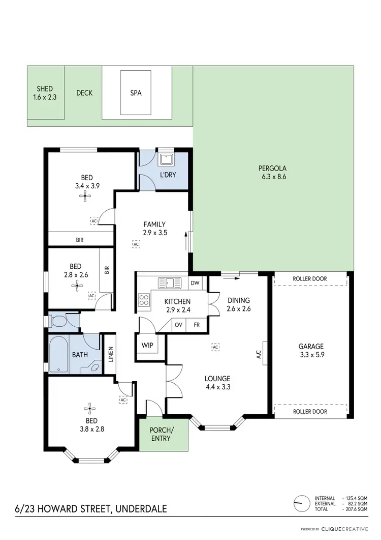 Floorplan of Homely unit listing, 6/23 Howard Street, Underdale SA 5032