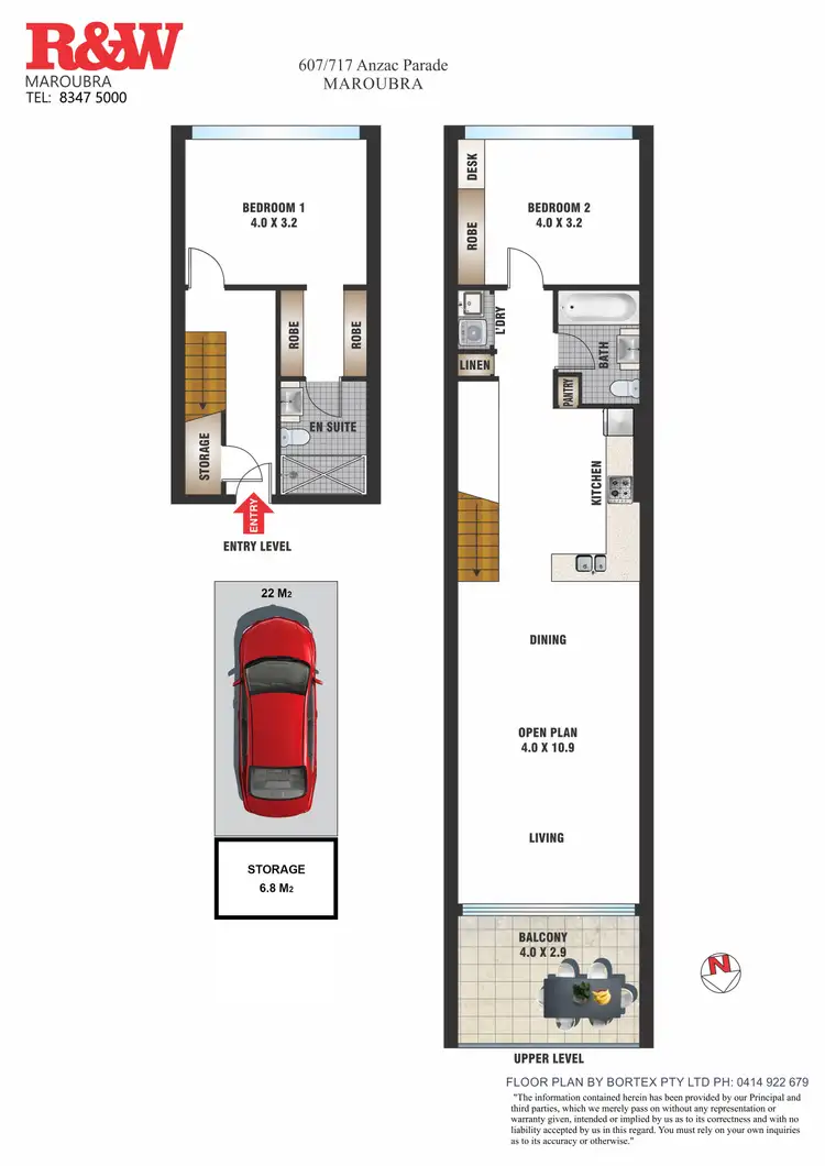 Floorplan of Homely apartment listing, 607/717 Anzac Parade, Maroubra NSW 2035