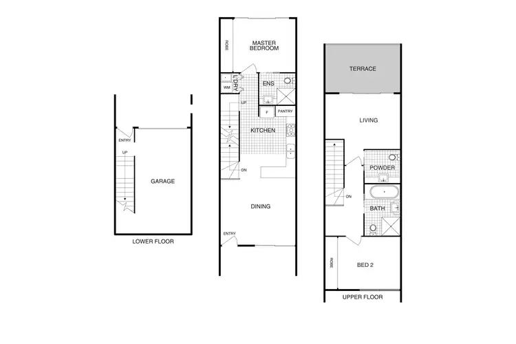 Floorplan of Homely townhouse listing, 61/2 Rouseabout Street, Lawson ACT 2617