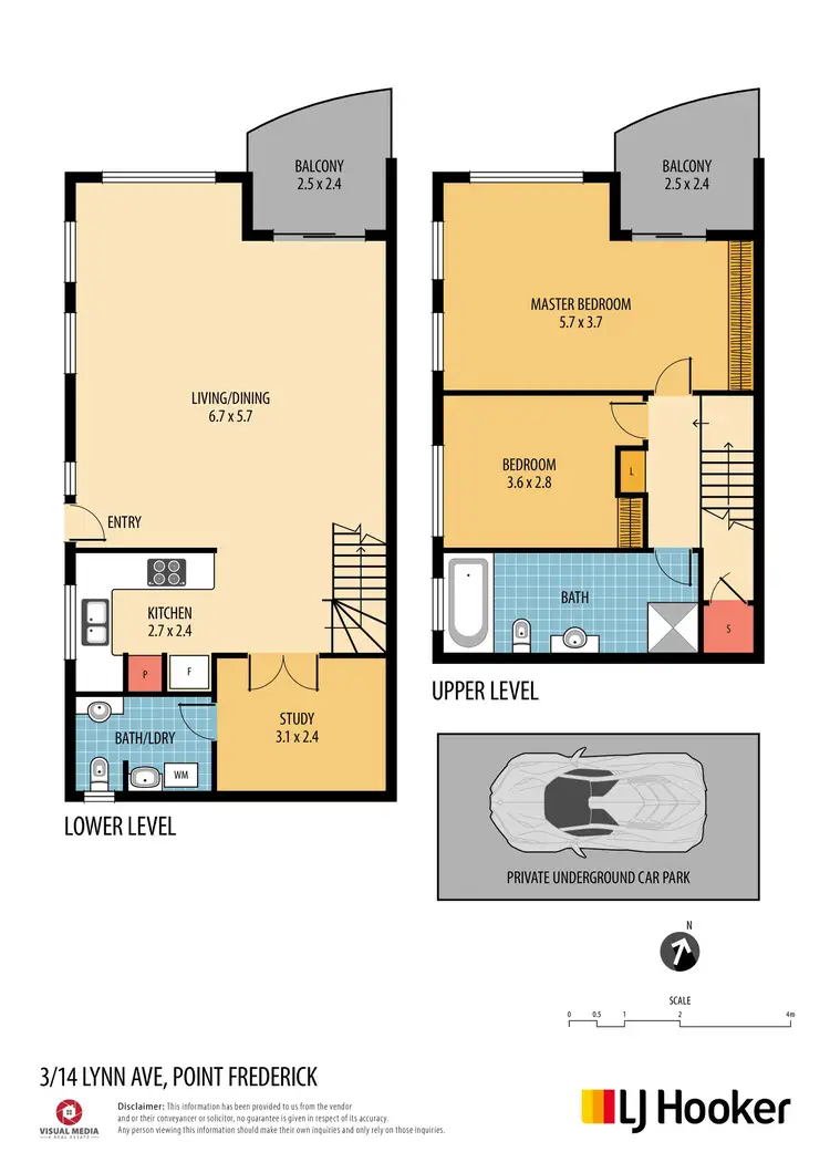 Floorplan of Homely terrace listing, 3/14 Lynn Avenue, Point Frederick NSW 2250