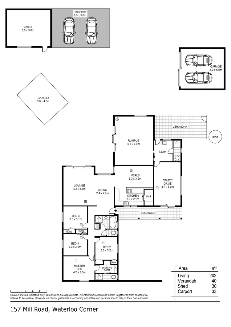Floorplan of Homely house listing, 157 Mill Road, Waterloo Corner SA 5110