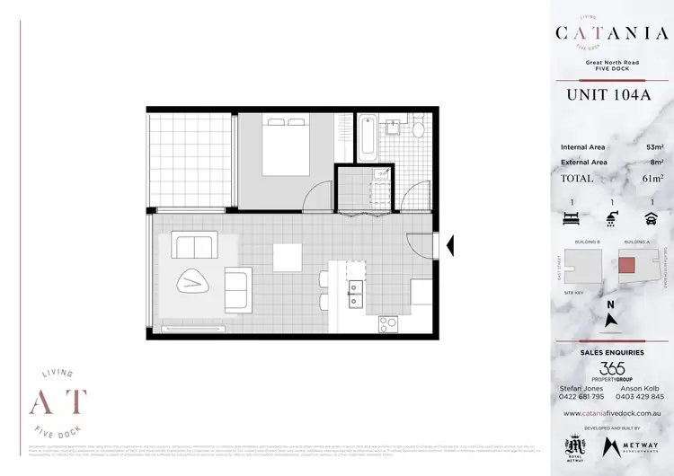 Floorplan of Homely apartment listing, 104A/223 Great North Road, Five Dock NSW 2046