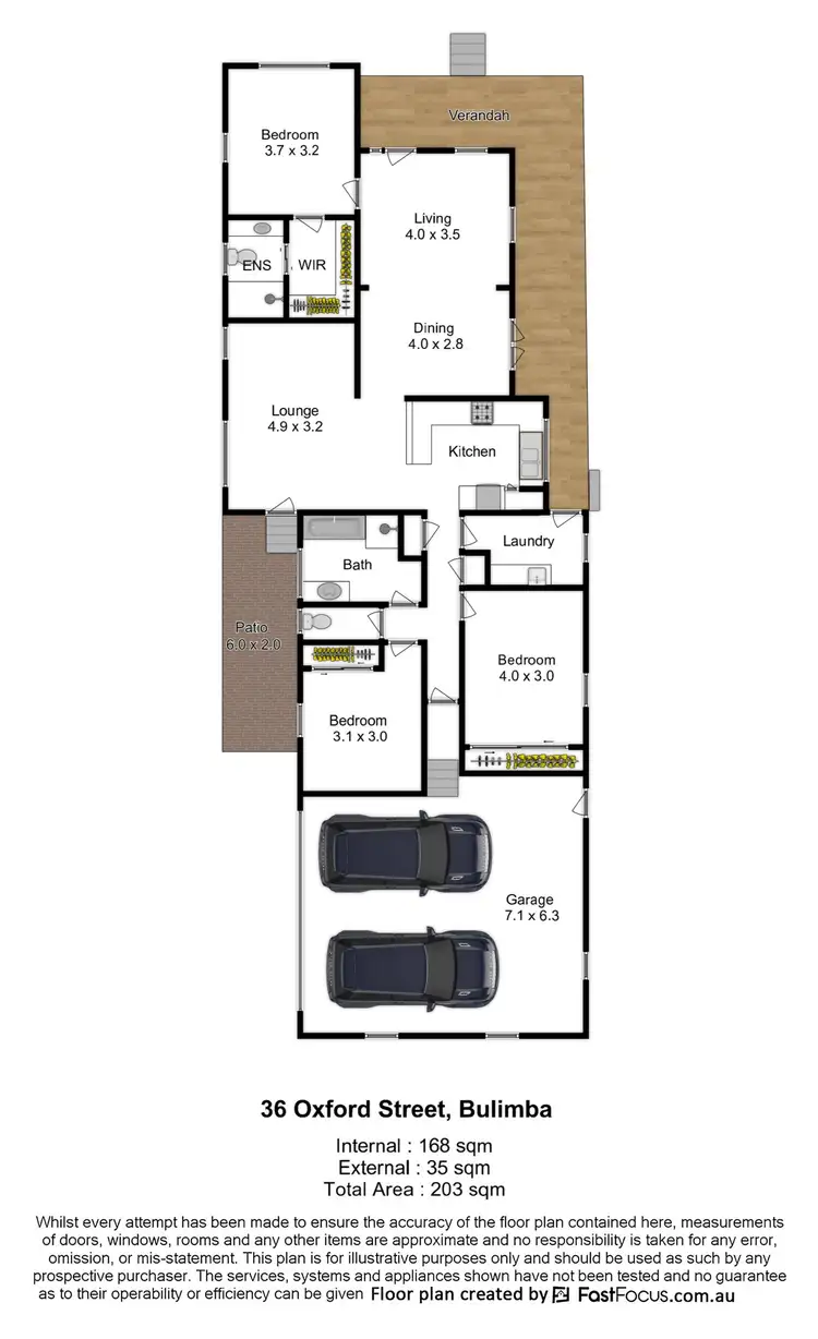 Floorplan of Homely house listing, 36 Oxford Street, Bulimba QLD 4171