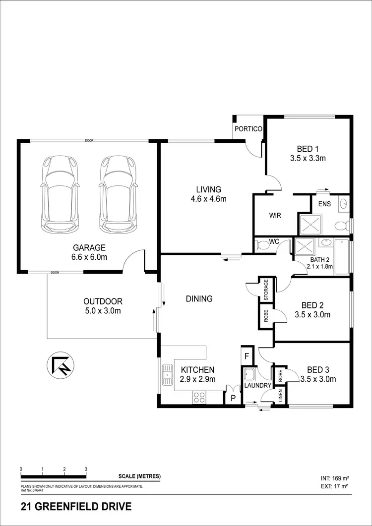 Floorplan of Homely house listing, 21 Greenfield Drive, Epsom VIC 3551