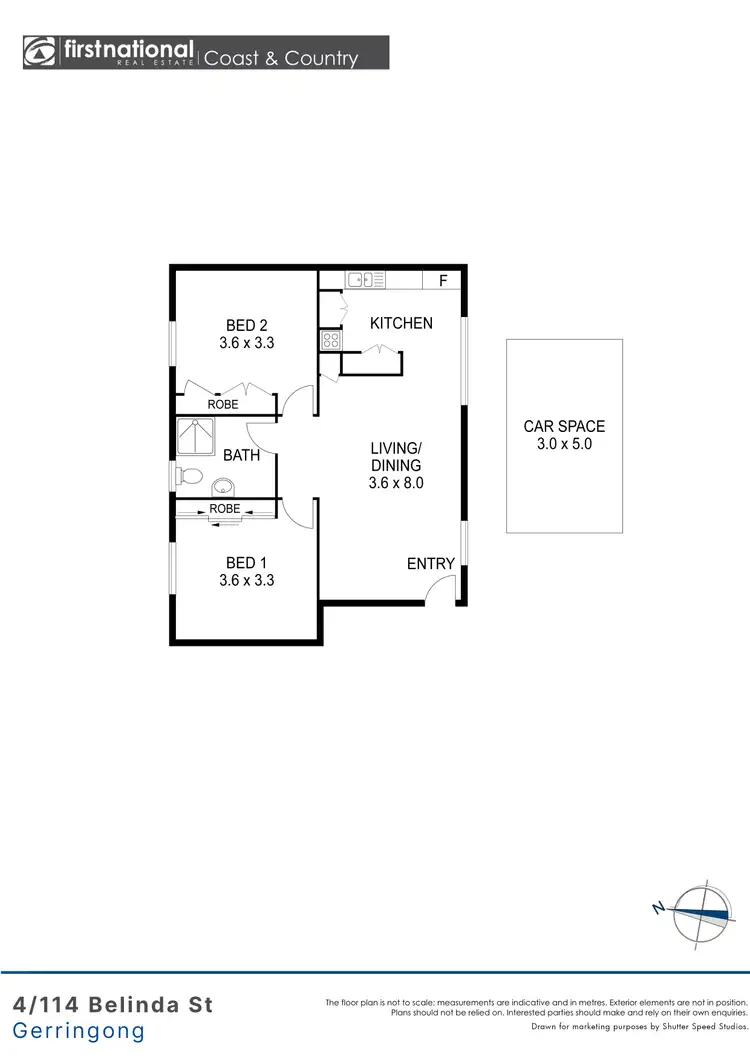 Floorplan of Homely unit listing, 4/114 Belinda Street, Gerringong NSW 2534