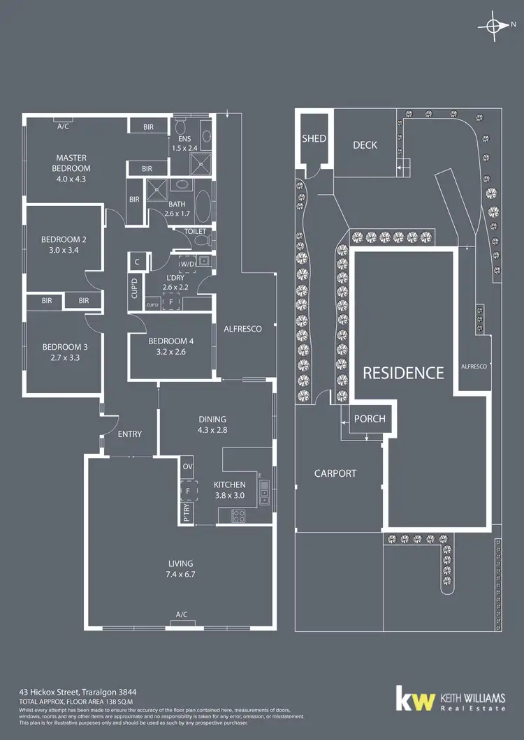 Floorplan of Homely house listing, 43 Hickox Street, Traralgon VIC 3844