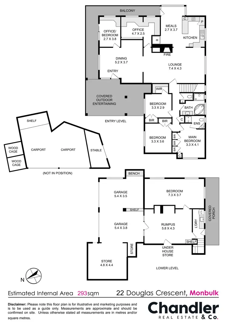 Floorplan of Homely house listing, 22 Douglas Crescent, Monbulk VIC 3793