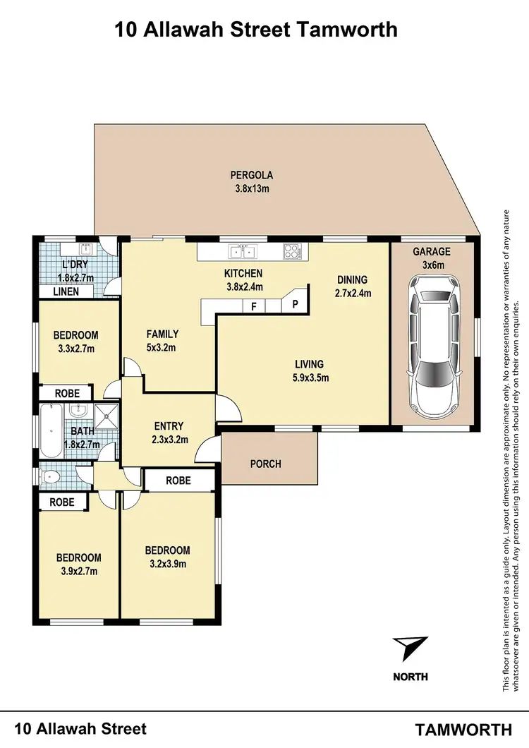 Floorplan of Homely house listing, 10 Allawah Street, Hillvue NSW 2340