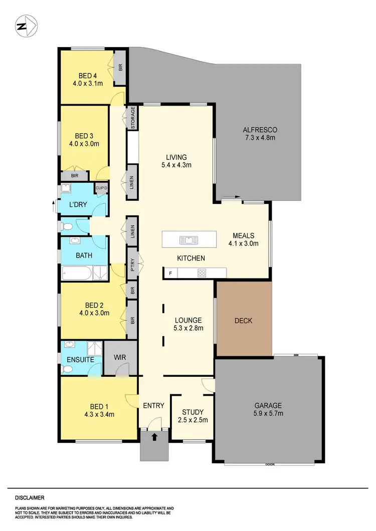Floorplan of Homely house listing, 36 Merino Drive, Alfredton VIC 3350