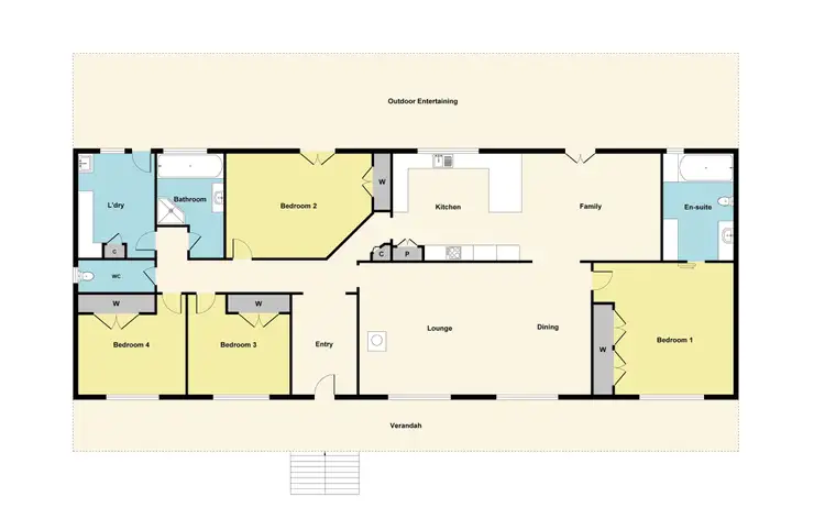 Floorplan of Homely house listing, 65 Lemajics Road, Scarsdale VIC 3351