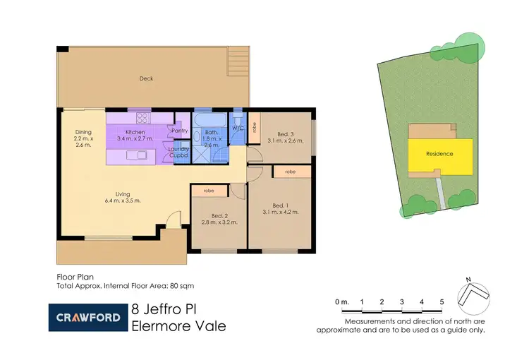 Floorplan of Homely house listing, 8 Jeffro Place, Elermore Vale NSW 2287