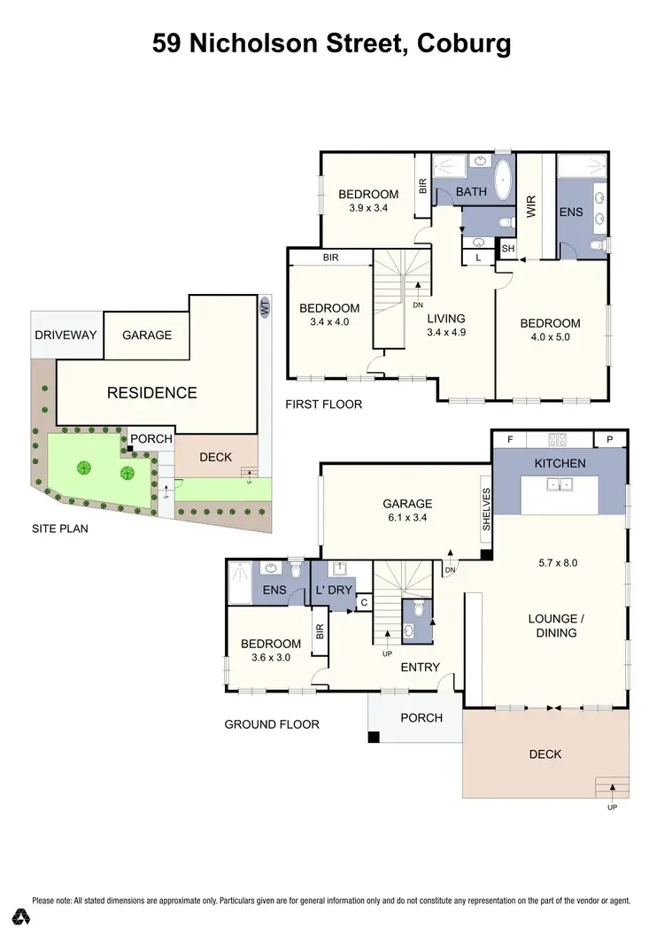 Floorplan of Homely house listing, 59 Nicholson Street, Coburg VIC 3058