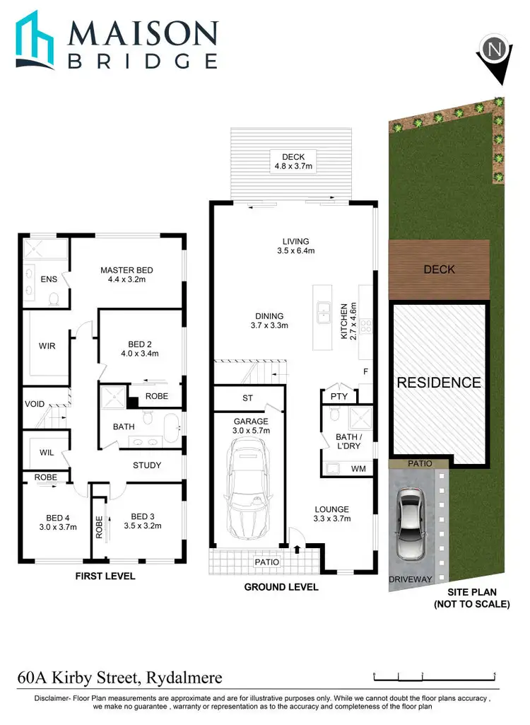 Floorplan of Homely semi-detached listing, 60A Kirby Street, Rydalmere NSW 2116