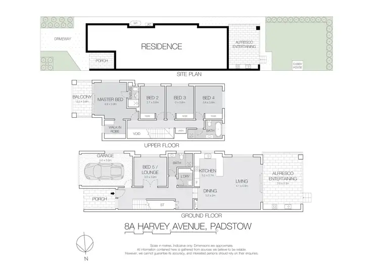 Floorplan of Homely semi-detached listing, 8A Harvey Avenue, Padstow NSW 2211