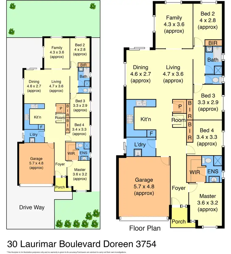 Floorplan of Homely house listing, 30 Laurimar Boulevard, Doreen VIC 3754