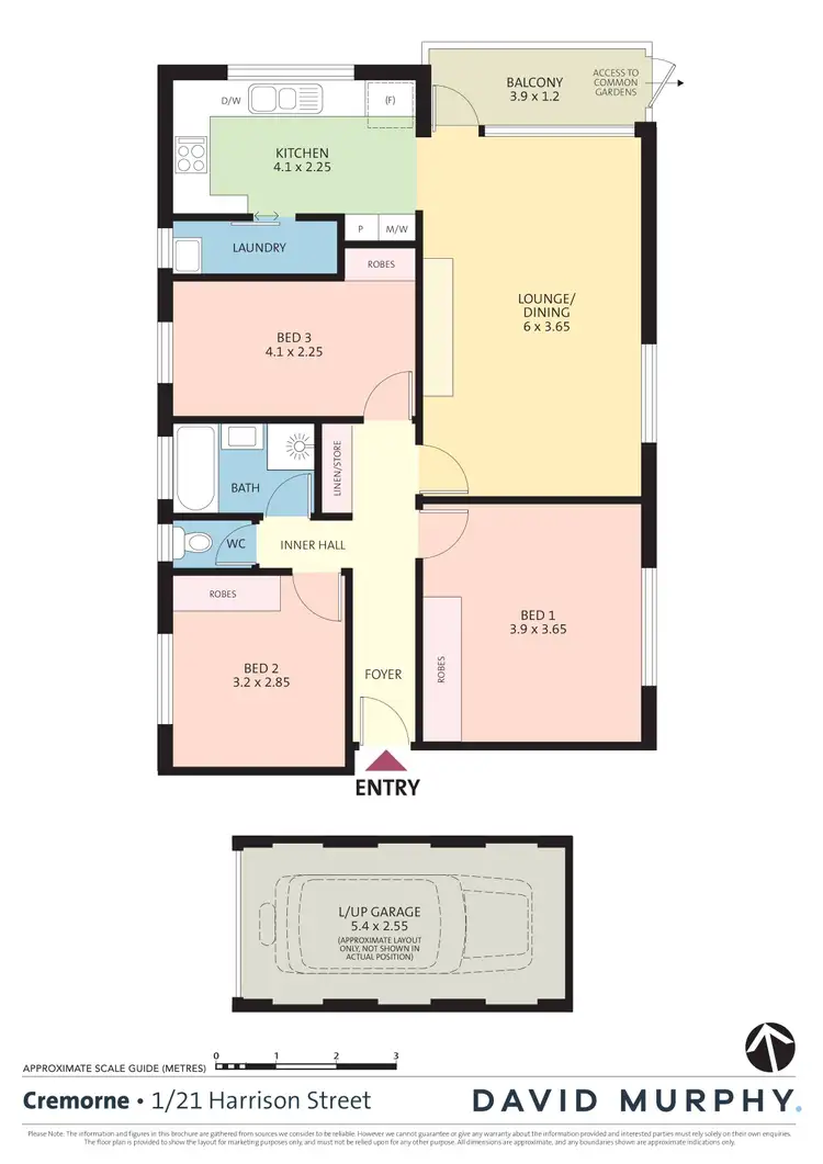 Floorplan of Homely apartment listing, 1/21 Harrison Street, Cremorne NSW 2090