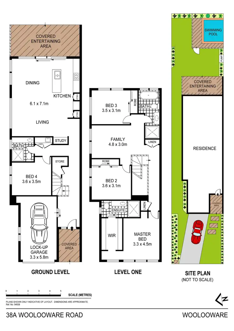 Floorplan of Homely semi-detached listing, 38a Woolooware Road, Woolooware NSW 2230