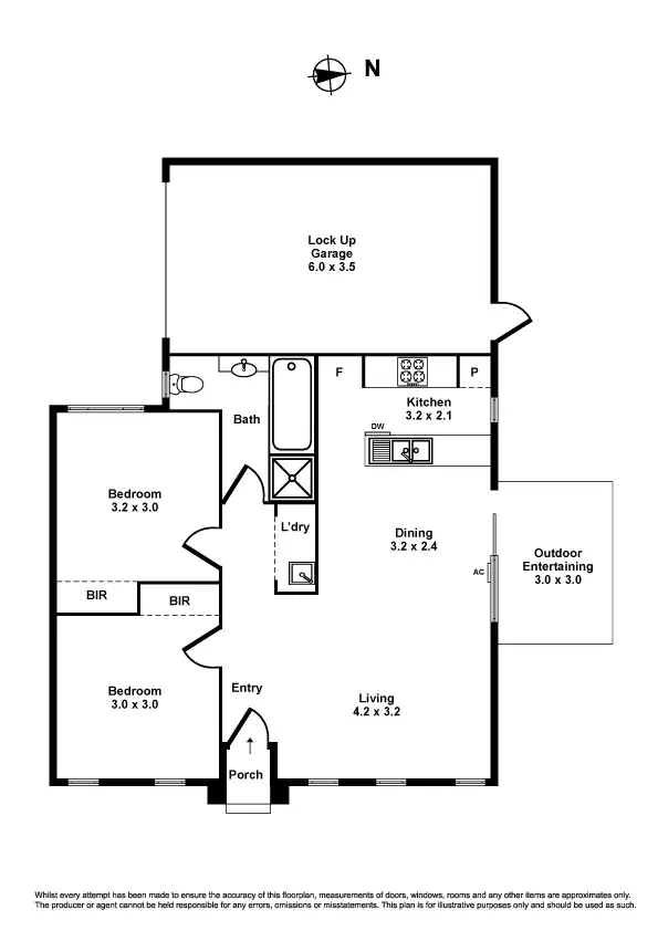 Floorplan of Homely unit listing, 1/14 Rymill Court, Altona North VIC 3025