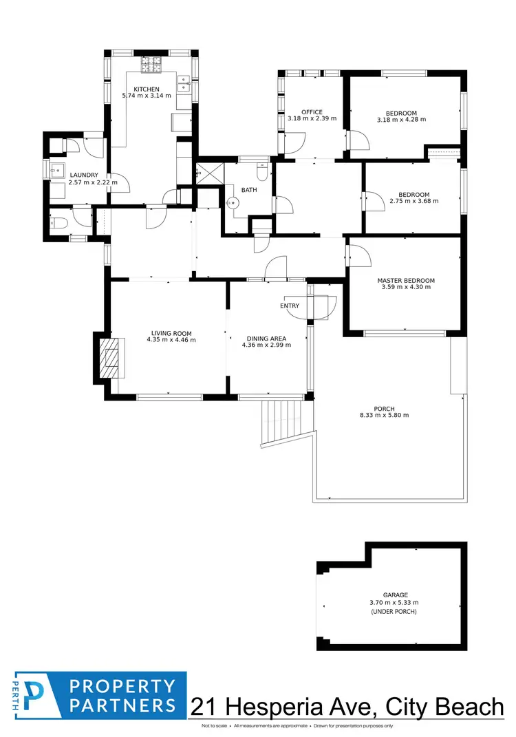 Floorplan of Homely house listing, 21 Hesperia Avenue, City Beach WA 6015