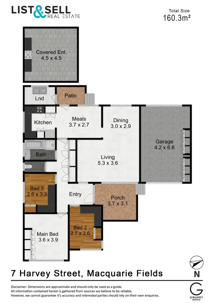 Floorplan of Homely house listing, 7 Harvey Street, Macquarie Fields NSW 2564