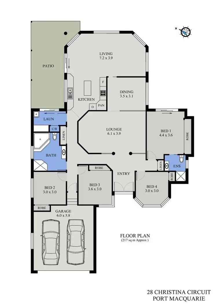Floorplan of Homely house listing, 28 Christina Circuit, Port Macquarie NSW 2444