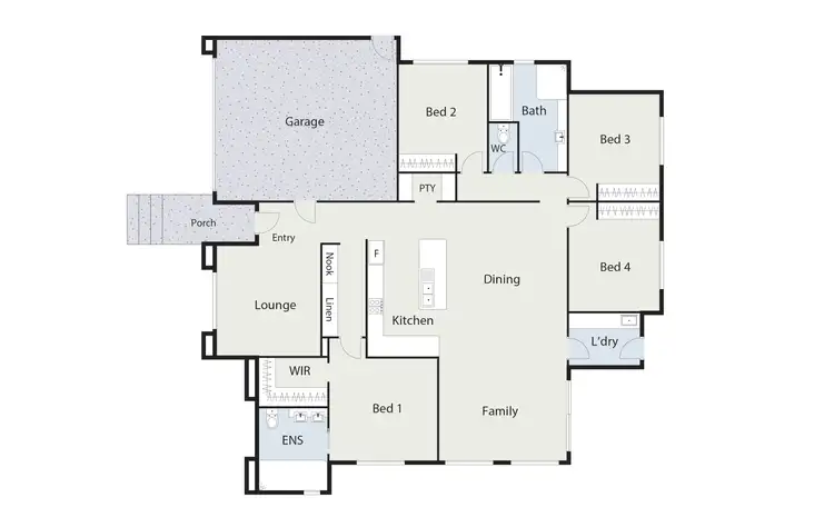 Floorplan of Homely house listing, 1B Beedham Place, Lyons ACT 2606