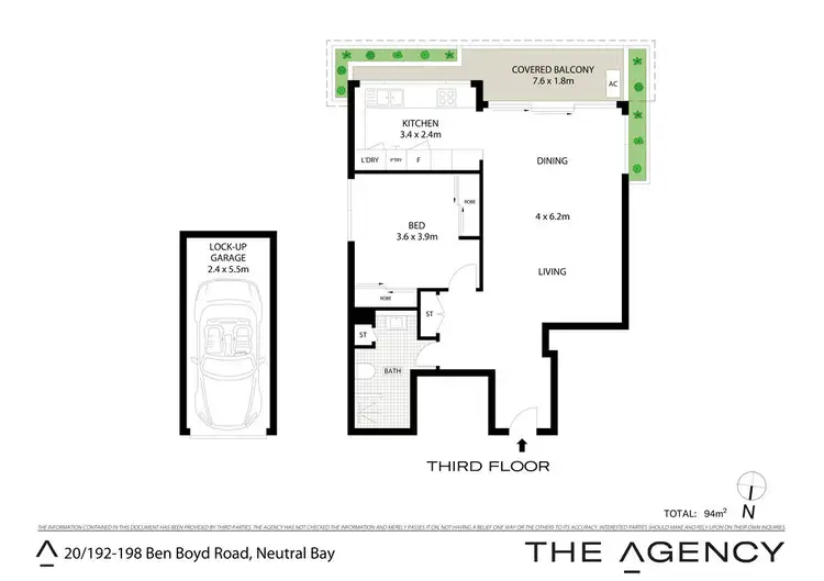 Floorplan of Homely unit listing, 20/192-198 Ben Boyd Road, Neutral Bay NSW 2089